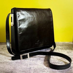 Claudio Ferrici - Crossbody / Shoulder Bag - Classico Black Leather